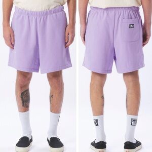 OBEY Established Works Eyes Sweat Shorts in Lavender